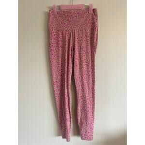 Joy Lab Pink Leopard Spot Workout 7/8 Leggings Size Small